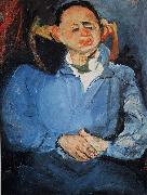 Chaim Soutine Portrait of Sculptor Miestchaninoff oil